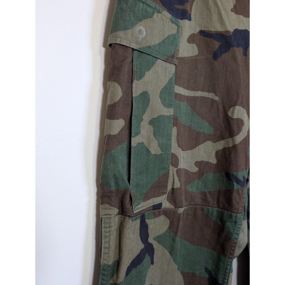 US Military Woodland Camo Cargo Pants Medium 31-35 Long Gorpcore Utility - Picture 5 of 13